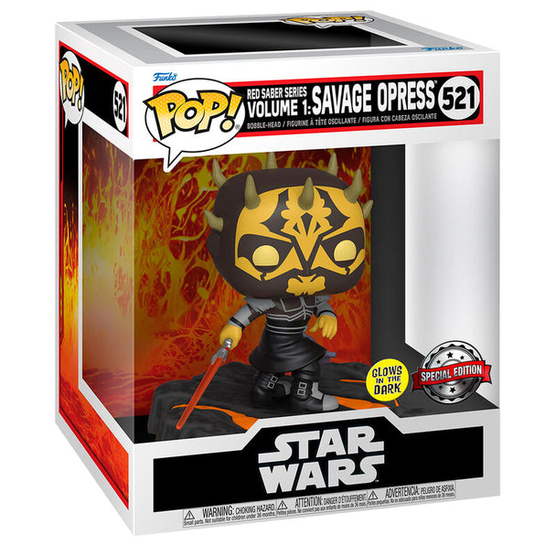 Figurine POP Deluxe de Savage Opress exclusive FUNKO en gros plan avec détails précis et couleurs vives