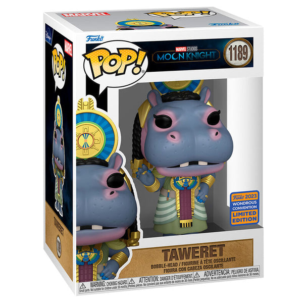 Figurine Funko POP exclusive de Moon Knight Tawaret en vinyle de 9 cm avec détails précis