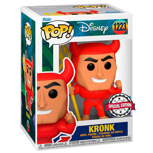 Figurine Funko POP Kronk exclusive de Disney The Emperor's New Groove en vinyle de 9 cm dans sa boîte cadeau