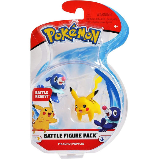 Emballage des figurines Pokémon JAZWARES 5cm avec logo officiel et visuel attractif