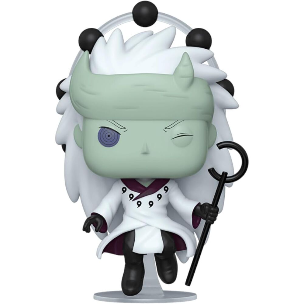 Figurine Funko POP Madara Uchiha de Naruto Shippuden en vinyle, hauteur 9cm, présentée dans sa boîte cadeau avec fenêtre transparente