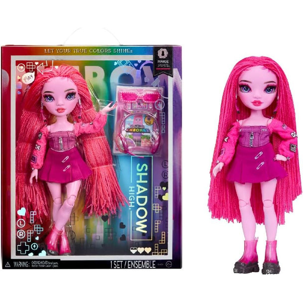 Poupée Shadow High Pink 26cm en tenue rose élégante avec accessoires mode