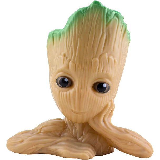 Lampe 3D Groot Marvel Guardians of the Galaxy avec effet sonore, vue de face sur fond blanc