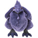 Peluche Corviknight JAZWARES montrant la texture douce et les ailes déployées en détail