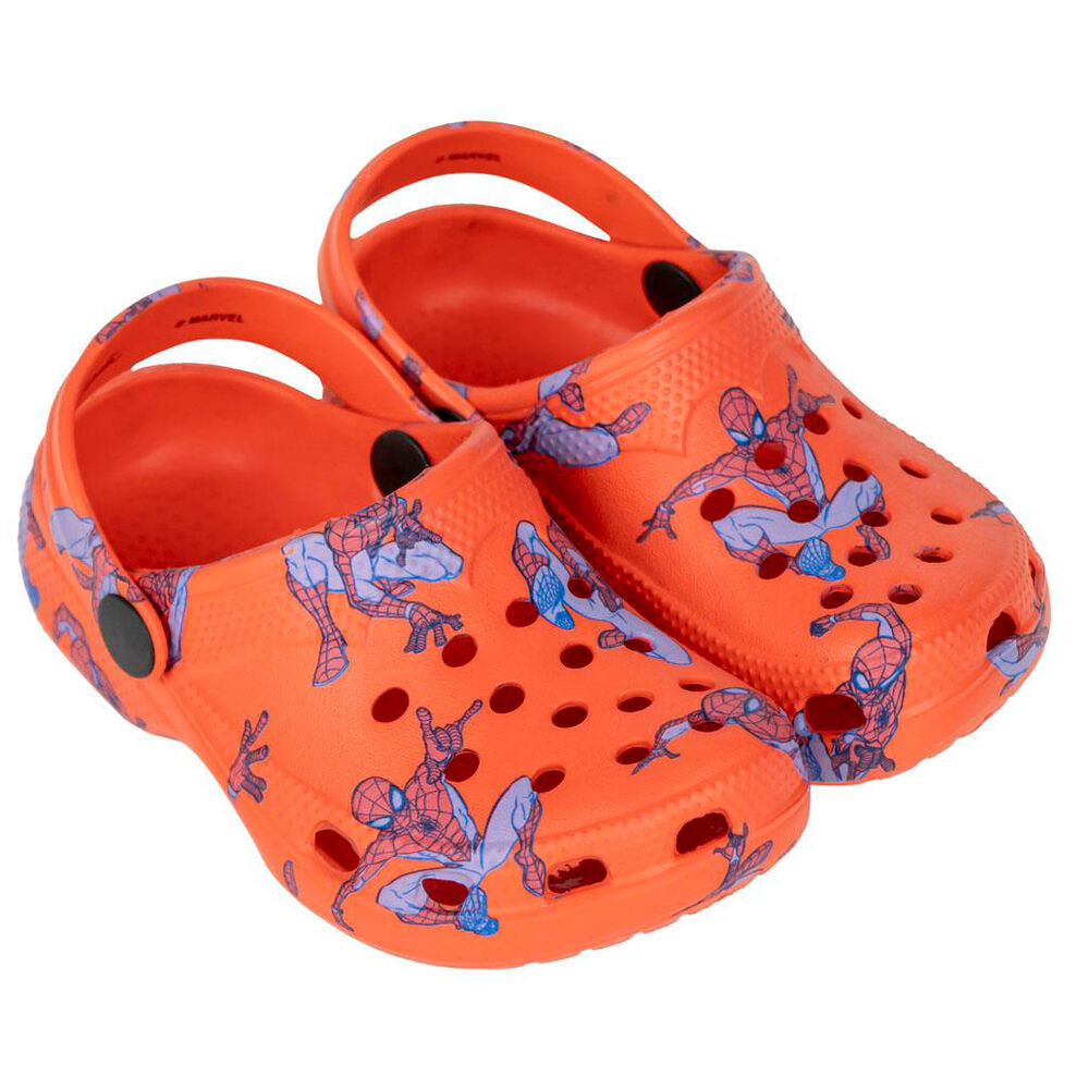 Sandales Marvel Spiderman pour enfants CERDÁ en EVA, tailles 24 à 31, design coloré et confortable.