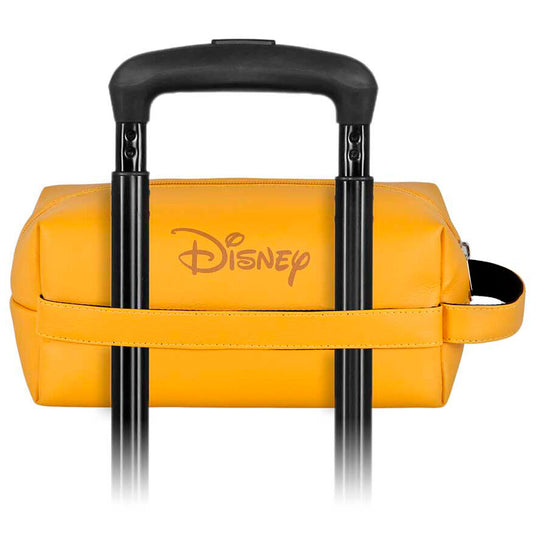 Intérieur du vanity case avec compartiment zippé et doublure protectrice visible
