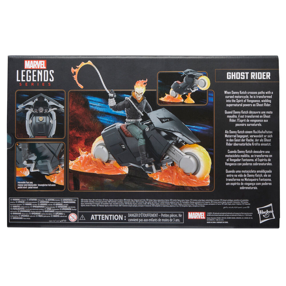 Photo de groupe des différentes poses possibles avec la figurine Ghost Rider 15cm