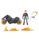 Vue rapprochée de la tête articulée de la figurine Ghost Rider 15cm HASBRO