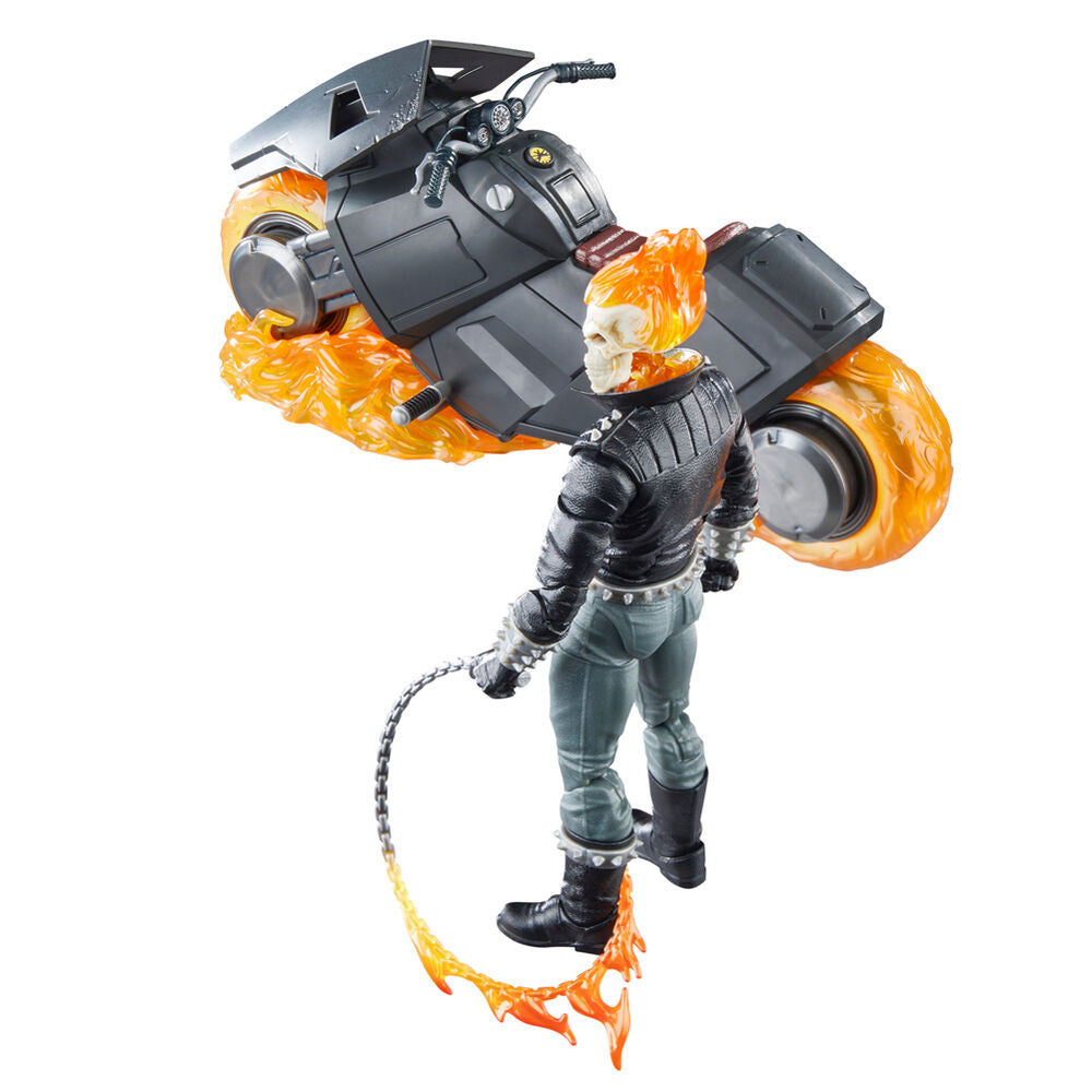 Photo de la figurine Ghost Rider montrant les articulations des bras et jambes