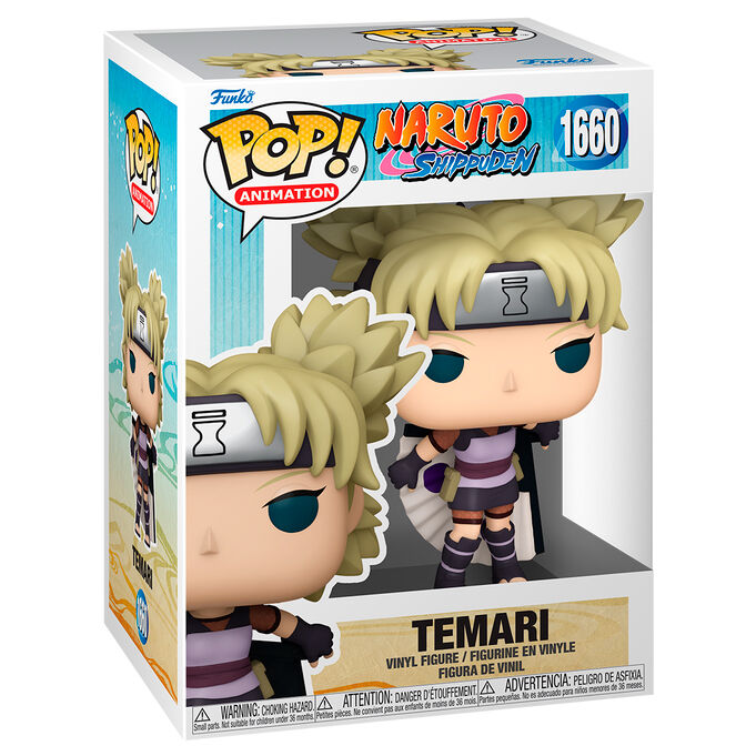 Figurine Funko POP Temari de Naruto Shippuden en vinyle de 9 cm dans sa boîte cadeau officielle FUNKO