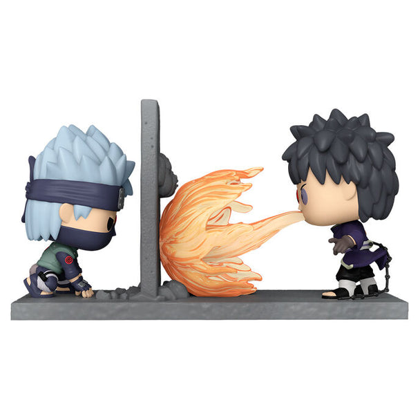 Figurine POP FUNKO d'Obito de Naruto Shippuden avec son masque distinctif, capturant fidèlement son apparence iconique