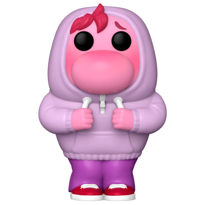 Vue de profil de la figurine Funko POP Embarrassment Inside Out 2 montrant les détails colorés et le design soigné