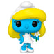 Figurine Smurfette POP avec version Chase exclusive, mise en valeur sur un support blanc