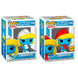 Figurine POP Smurfette des Schtroumpfs en vinyle bleu et blanc sur fond blanc
