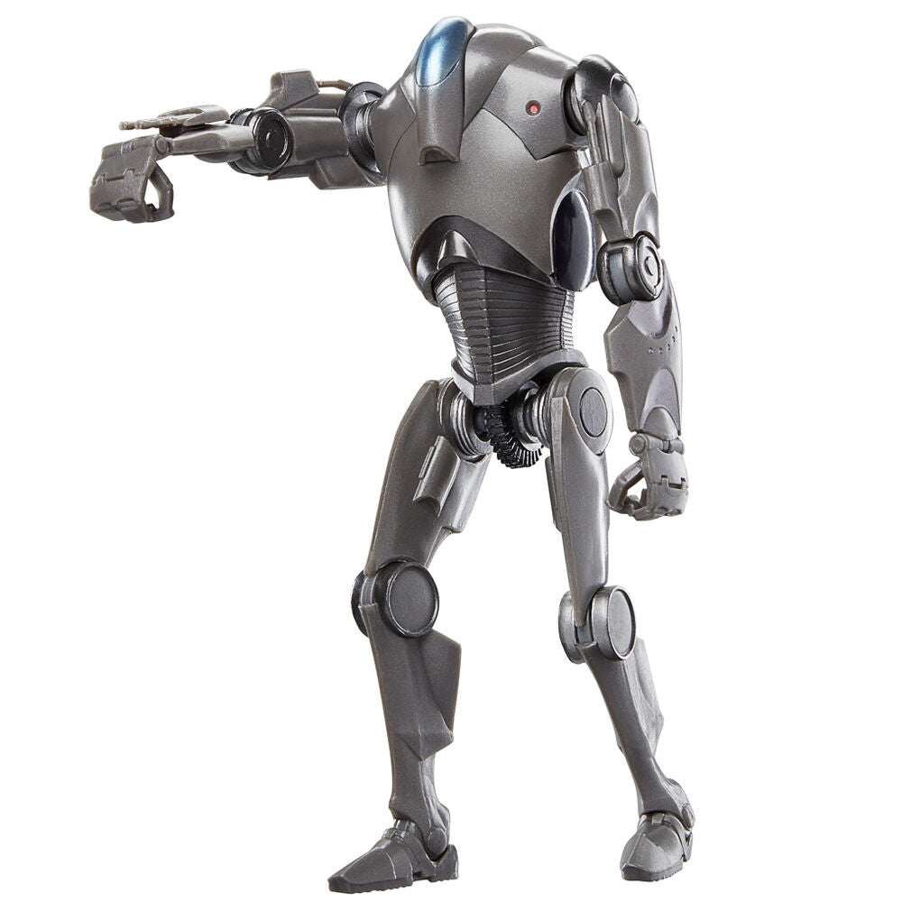 Vue latérale de la figurine Super Battle Droid Star Wars 15cm Black Series