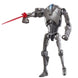 Détail de la tête articulée de la figurine Super Battle Droid Star Wars Black Series