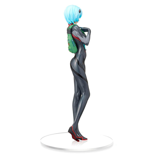 Figurine Rei Ayanami 22 cm en PVC vue de face avec socle Evangelion 3.0+1.0 SEGA GOODS