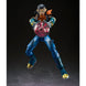 Détail du visage expressif de la figurine Super Android 17 Dragon Ball GT articulée