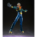 Vue latérale de la figurine Dragon Ball GT Super Android 17 avec bras articulés