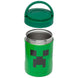 Couvercle étanche à vis de la lunch box Minecraft avec poignée rabattable en position ouverte