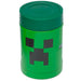 Vue latérale de la lunch box Minecraft Creeper mettant en avant sa taille compacte 14x9x9 cm