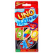 Boîte compacte du jeu de cartes UNO H2O To Go avec logo MATTEL visible, idéale pour les voyages.