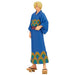 Vue arrière de la figurine Sanji One Piece Grandline Series montrant les finitions du yukata et la posture dynamique
