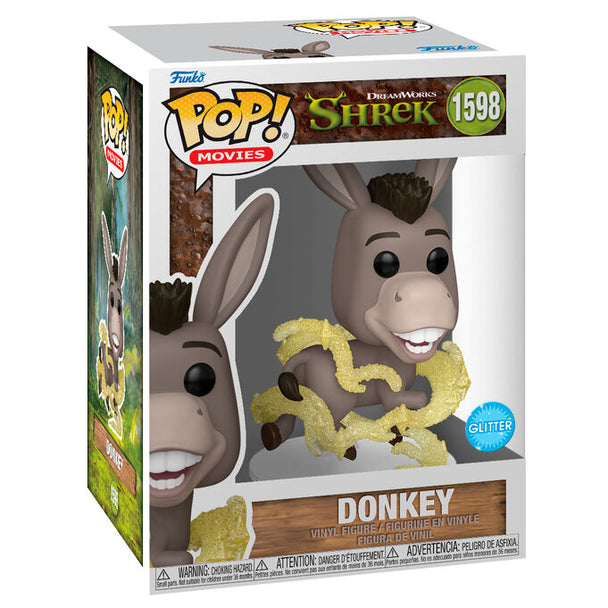 Figurine Funko POP de Donkey de Shrek en vinyle de 9 cm dans sa boîte cadeau officielle