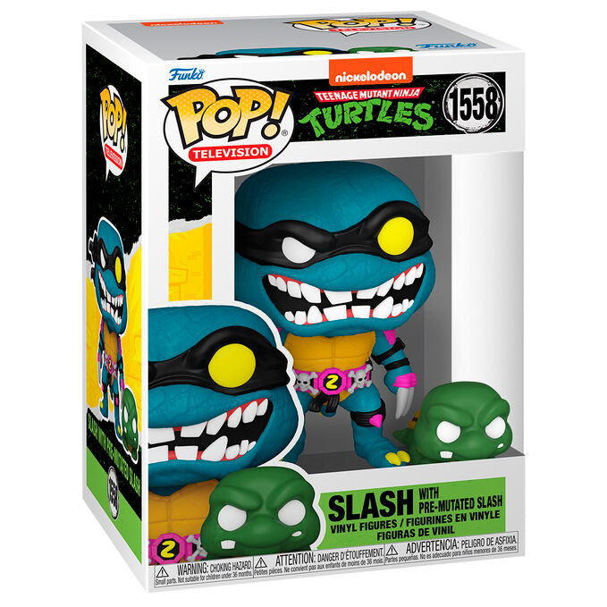 Figurine Funko POP de 9 cm représentant Slash des Teenage Mutant Ninja Turtles avec détails précis en vinyle