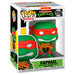 Figurine Funko POP de Raphael des Tortues Ninja en vinyle 9 cm avec son bandeau rouge et son arme saisie