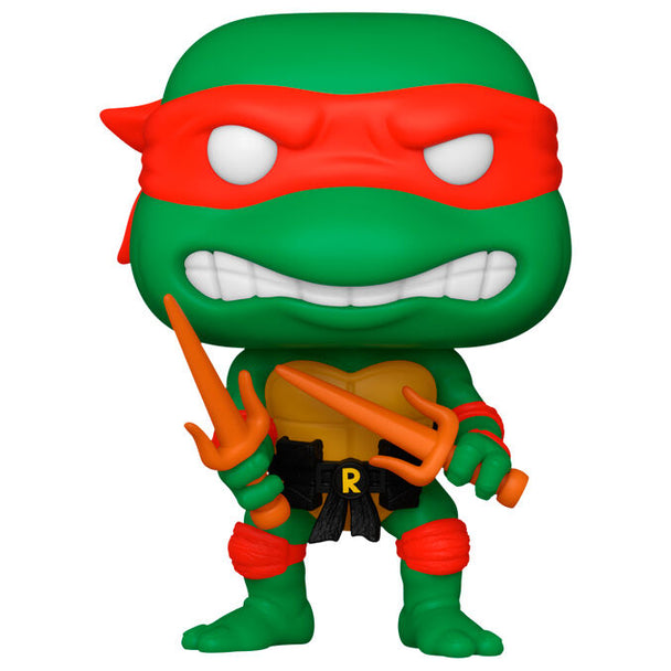 Boîte cadeau de la figurine Funko POP Raphael des Tortues Ninja montrant le packaging officiel et le personnage visible
