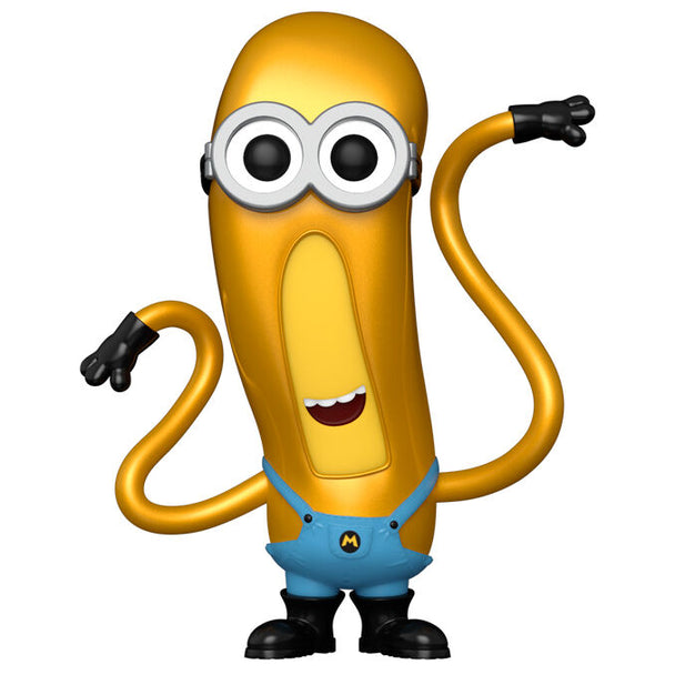 Détail de la figurine Funko POP Mega Minion Tim avec ses couleurs vives et son design vinyle fidèle au personnage du film