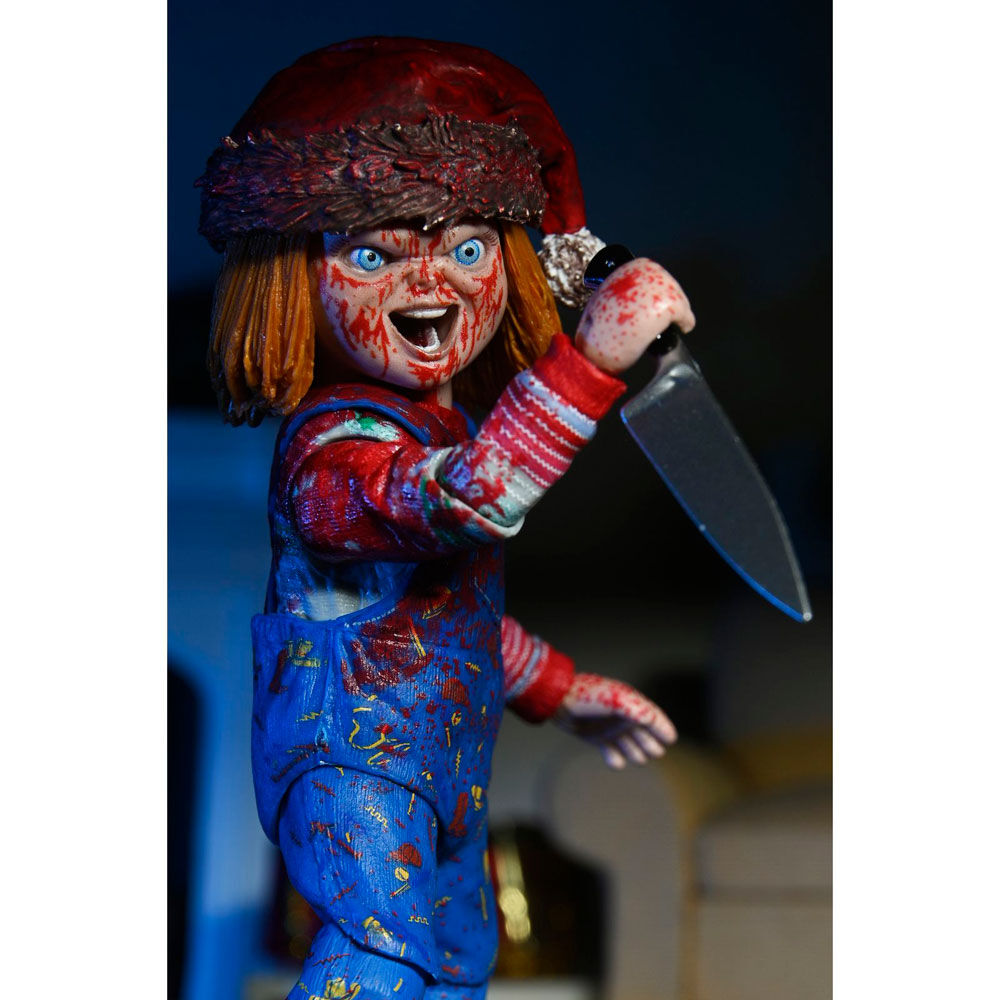 Deux têtes alternatives de Chucky pour varier les expressions effrayantes