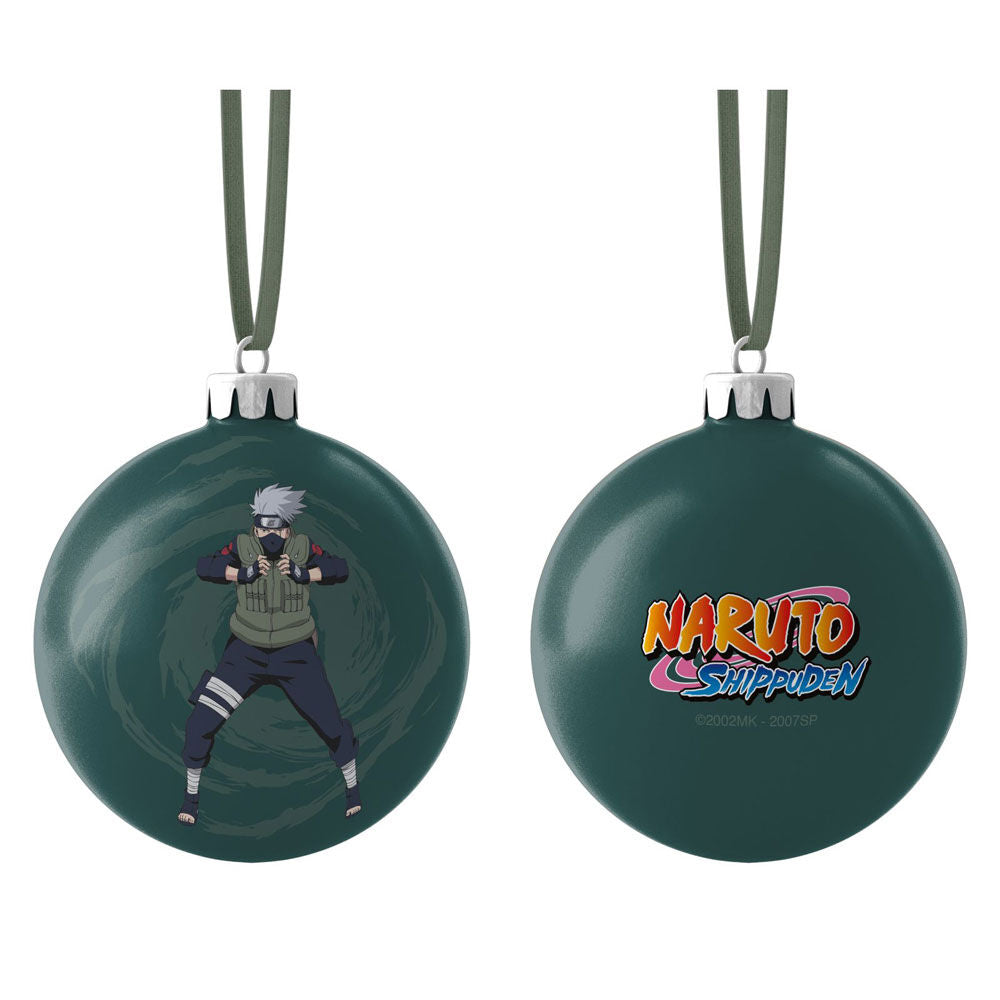 Boule de Noël Naruto Shippuden représentant Kakashi en PVC taille 7x7cm par SD TOYS