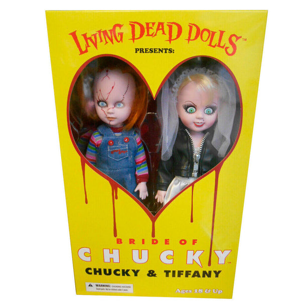 Figurine Living Dead Dolls Chucky de 25 cm avec vêtements en tissu et articulation