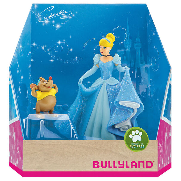 Figurine de Cendrillon Disney de 14 cm en tenue bleue, détaillée et peinte à la main par BULLYLAND
