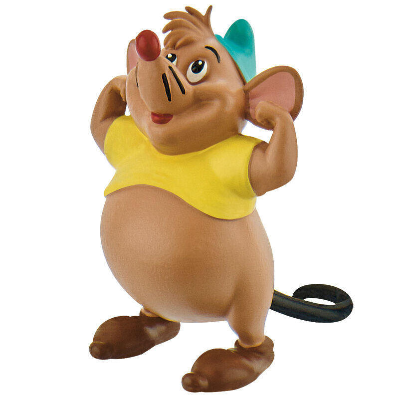 Set complet des deux figurines Disney Cendrillon et Gus de 14 cm, présentées sur fond blanc pour collection