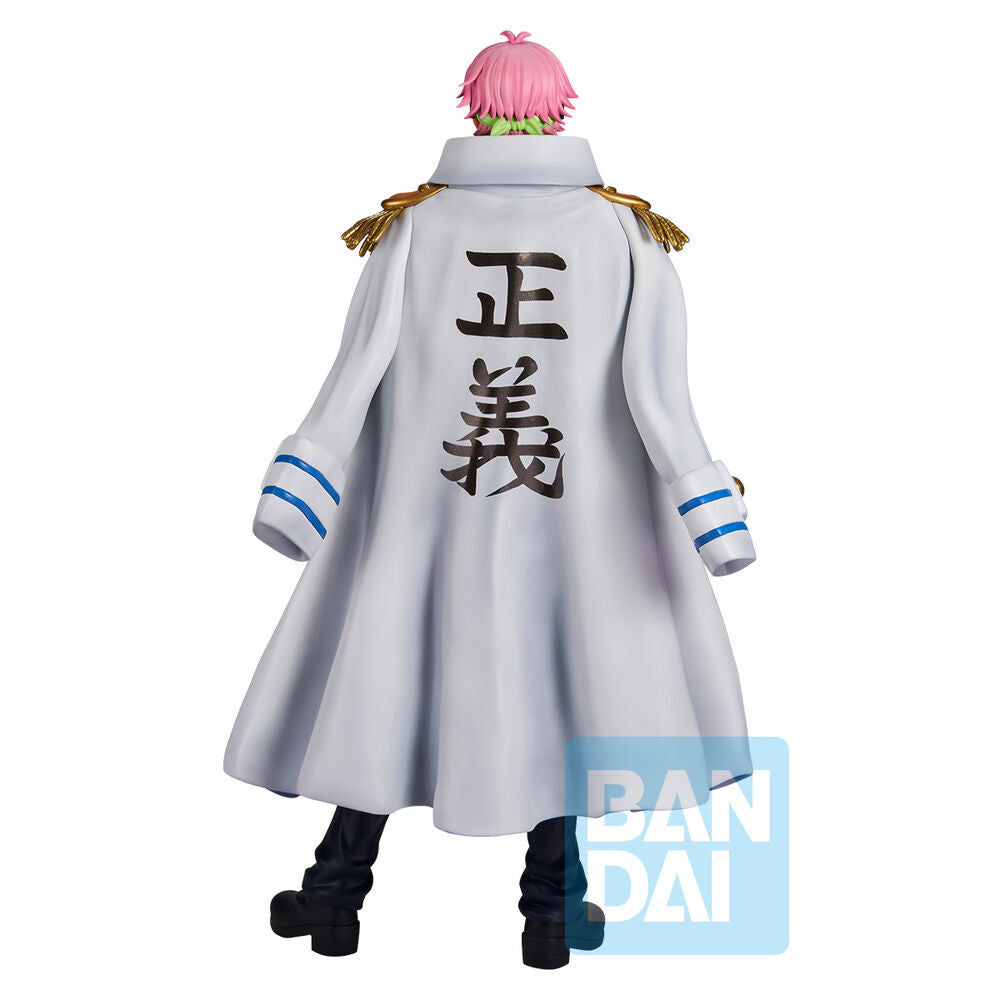 Zoom sur le visage expressif de la figurine Koby Ichibansho One Piece 24cm avec finition soignée