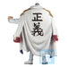 Profil gauche de la figurine Monkey D. Garp Ichibansho montrant la posture dynamique