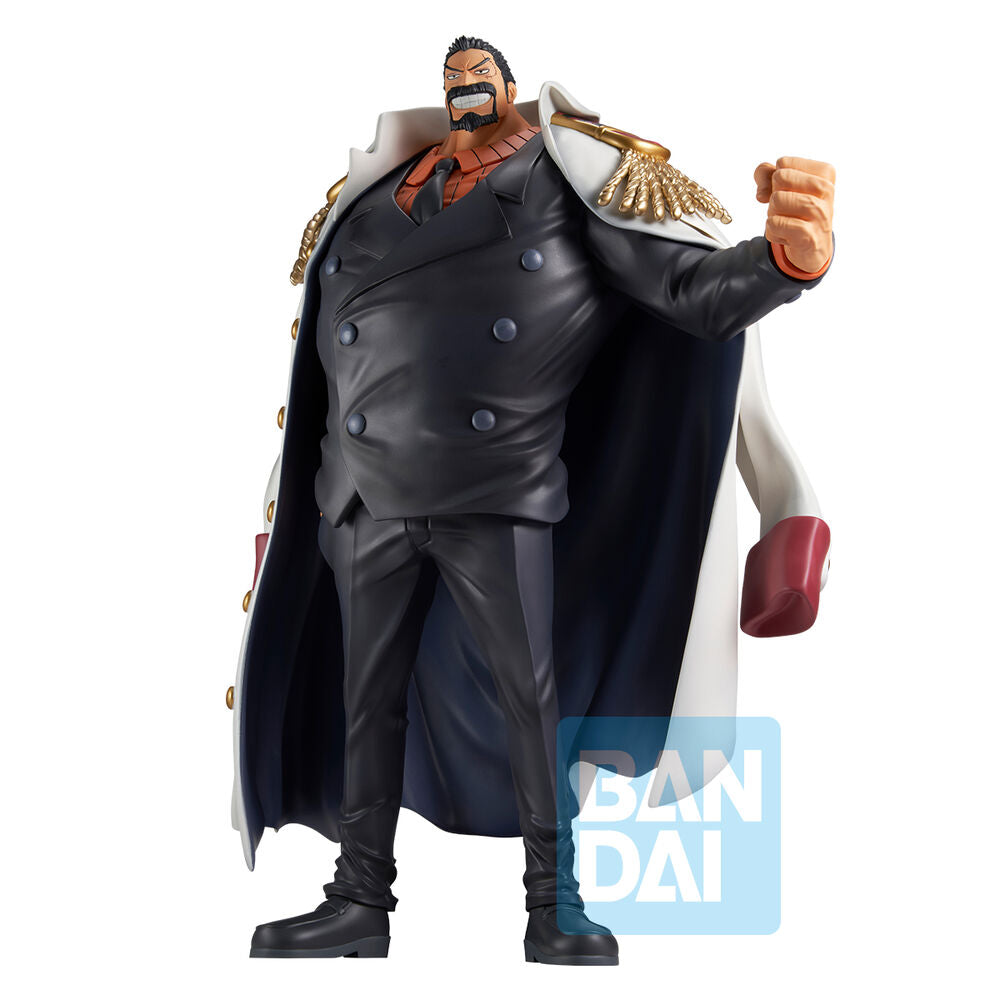 Profil gauche de la figurine BANPRESTO Monkey D. Garp jeune Ichibansho haute qualité