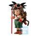 Gros plan sur le visage expressif de la figurine Son Goku enfant Dragon Ball Z de 15cm par BANPRESTO