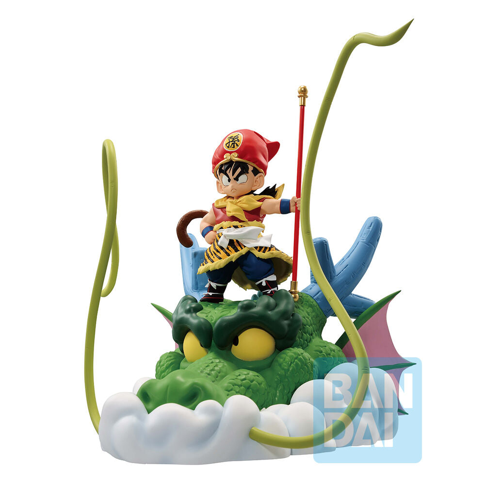 Zoom sur le visage expressif de la figurine Son Gohan Enfant Dragon Ball Snap BANPRESTO