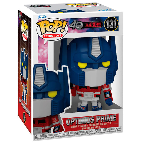 Figurine Funko POP Optimus Prime Transformers Génération 1 en vinyle de 9 cm dans sa boîte cadeau officielle