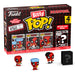 Blister de 4 figurines Bitty POP Marvel Deadpool Bathtime avec boîtiers acryliques transparents