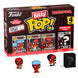 Blister de 4 figurines Bitty POP Marvel Deadpool Bathtime avec boîtiers acryliques transparents