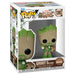 Figurine Funko POP Groot en costume Iron Man de 9 cm dans sa boîte cadeau Marvel We Are Groot