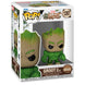 Figurine Funko POP Groot en version Hulk de 9 cm avec détails colorés sur fond blanc