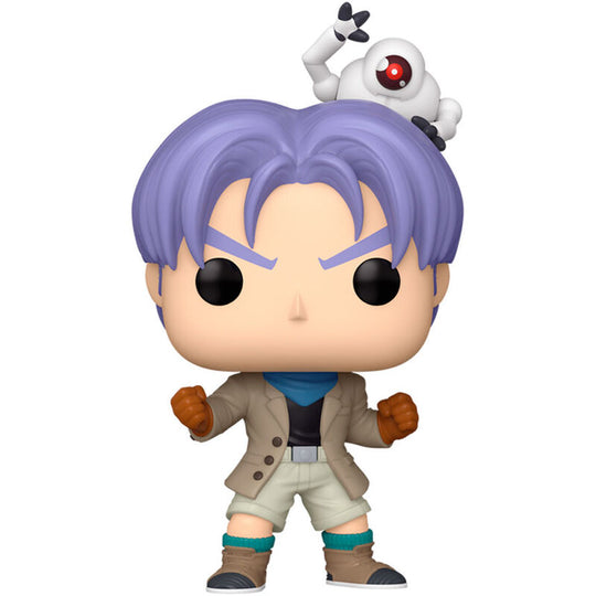 Packaging original de la figurine Funko POP Dragon Ball GT Trunks & Gill, boîte cadeau collector avec illustrations colorées.