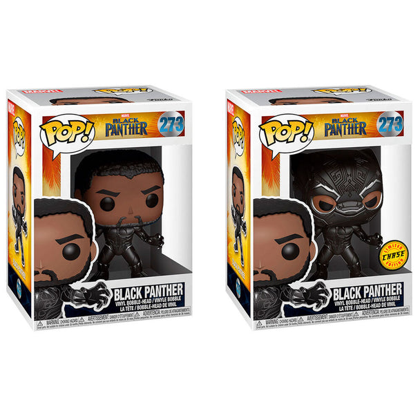 Figurine Funko POP Black Panther Chase en vinyle de 9 cm avec détails précis et couleurs vives