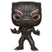 Packaging officiel Funko POP Marvel avec logo et illustrations de Black Panther visibles sur la boîte
